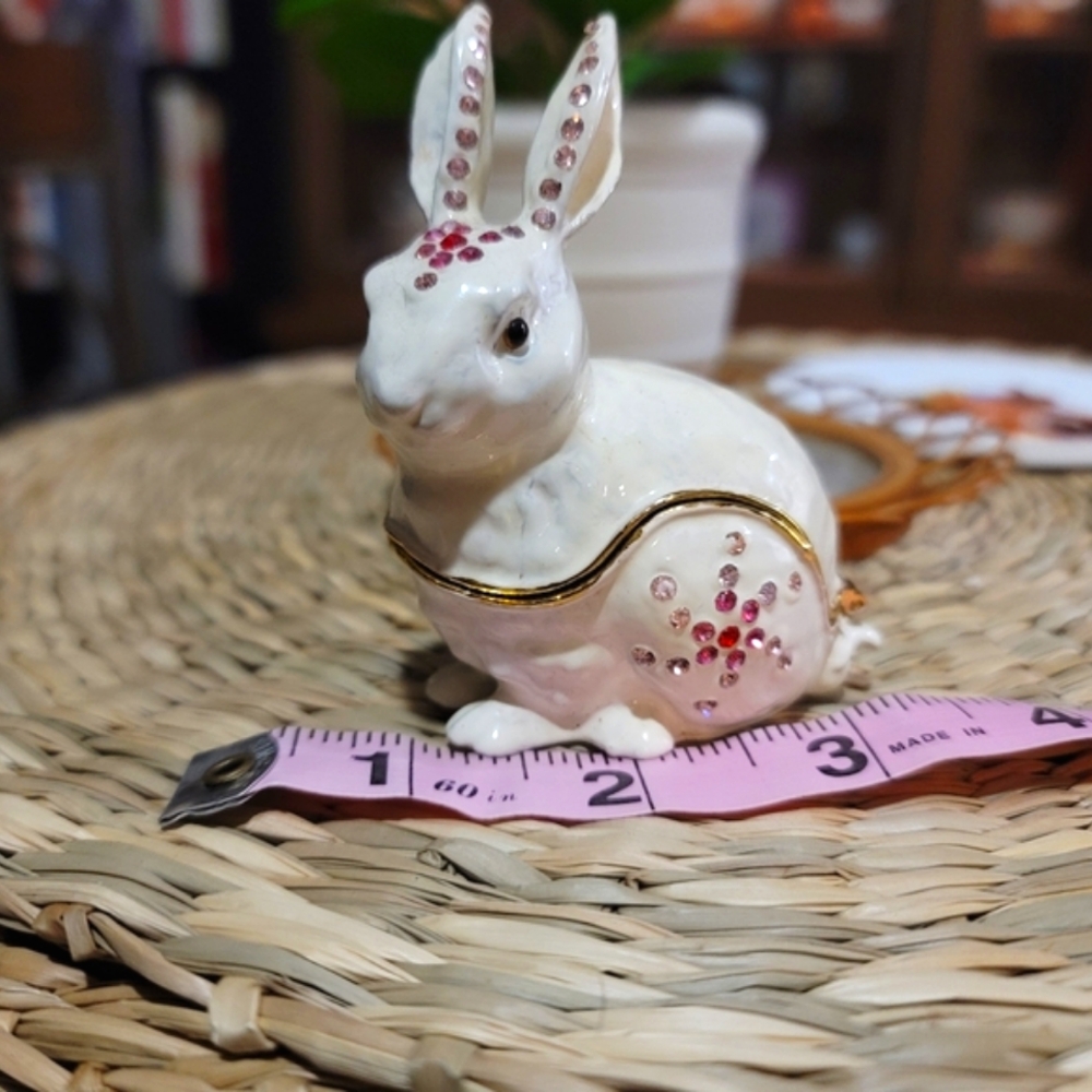 Bejeweled Rabbit Trinket Box - Picture 5 of 5